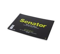 Unipapel | Cuaderno de Dibujo Folio Prolongado | 20 Hojas Lisas 150 Gramos Color Ahuesado | Tapa Plástico | Contratapa Flexible | Espiral | Papel Ecológico Acid Free | Certificado FSC | Senator