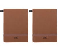 Unipapel Cuadernos de notas tapa blanda | Con Goma Vertical de Cierre | Esquinas Redondeadas | Polipiel | Color MARRON | Con Hojas Lisas | Tapa Blanda | Tamaño 105 x 148 mm | 80 Hojas (Paquete de 2)