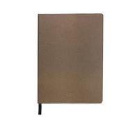 UNIPAPEL Cuadernos de notas tapa dura Con Diseño MARRÓN | Con Goma Vertical de Cierre | Esquinas Redondeadas | Polipiel | Con Hojas Rayadas | Tapa Dura | Tamaño A5 | 80 Hojas
