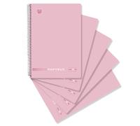Unipapel - Pack 5 Cuadernos Hojas 1 Línea, Tamaño Folio, Papyrus Uniclasic