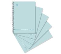 Unipapel - Pack 5 Cuadernos Hojas 1 Línea, Tamaño Folio, Papyrus Uniclasic