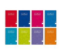 Unipapel Pack de 5 Cuadernos, Papyrus 03-Uniclasic, Papel 90g, 80 Hojas, Colores Surtidos Aleatorios