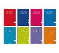 Unipapel Pack de 5 Cuadernos, Papyrus 03-Uniclasic, Papel 90g, 80 Hojas, Colores Surtidos Aleatorios (98441097)