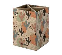 Unipapel | Portalápices de Escritorio | Ecológico | Cartón y Papel kraft 100% Reciclados | 70x70x100mm | Uninature Design Cactus | FSC Recycled 100%