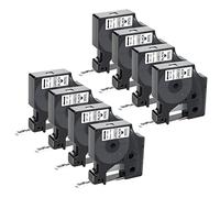 UniPlus Compatible con Dymo D1 de 0.472 in de Repuesto para Dymo D1 45013 S0720530 45013s Label Tape D1 Negro sobre Blanco Funciona con Dymo LabelManager 160 210D 360D 420P LabelWriter 450 Duo