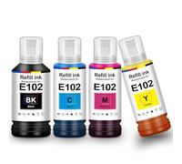 UniPlus ET-2850 ET-2851 ET-4850 ET-3850 ET-2750 E102 Tinta Cartucho | Multipack Ink Refill Compatible para Epson Ecotank ET-15000 ET-3750 ET-4750 ET-4700 ET-3700 ET-3700 ET-2751 ET-4500