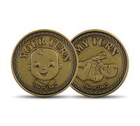 Uniporium Monedas conmemorativas para Resolver Problemas | Regalos para Baby Shower, San Valentín y más, Moneda Original para Cambio de pañales