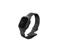 UNIQ DANTE PRO Correa de malla de acero autoajustable compatible con Apple Watch de 49/46/45/44 mm (negro grafito)