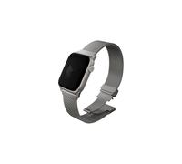 UNIQ DANTE PRO - Correa de malla de acero autoajustable compatible con Apple Watch de 49/46/45/44 mm (titanio delgado)