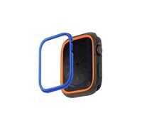 Uniq Moduo - Funda para Apple Watch con Bisel Intercambiable de PC de 45/44 mm, Humo (Naranja/Azul)