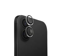UNIQ OPX - Protector de lente de cámara compatible con iPhone 16 y iPhone 16 Plus, cristal (transparente)