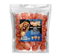 UniQ PETS Aperitivos para perros de cordero, 500 g, aperitivos de entrenamiento suaves, sin gluten, sin azúcar, para perros de todos los tamaños, ideal para cachorros, personas mayores, perros