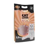 UNIQ PETS Arena para gatos TOFU biodegradable, 2,5 kg, color melocotón