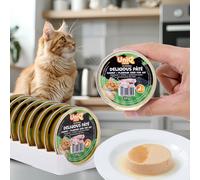 UNIQ PETS Comida húmeda para gatos Conejo ROYAL RABBIT empanadilla con lanceta semilla 30 g x 8 unid