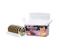 UNIQ PETS Comida húmeda para gatos ROYAL BEEF hamburguesa de buey con semillas lanceoladas 30 g x 8 pcs