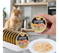 UNIQ PETS COMIDA HÚMEDA PARA GATOS ROYAL CHICKEN caldo de pollo y verduras 30 g x 8 unidades