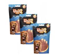 UNIQ PETS golosinas para perros 3x80g tiras de conejo