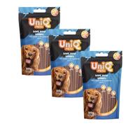 UNIQ PETS golosinas para perros palitos de carne 3x80g