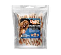 UniQ Pets Golosinas para perros, pechuga de pollo y bacalao, 500 g, sin gluten, aperitivos suaves y bajos en grasa para perros pequeños y grandes