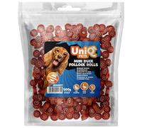 UniQ Pets Golosinas para perros sin gluten con pato, 500 g, aperitivos para perros pequeños, grandes cachorros, golosinas de entrenamiento bajas en calorías, golosinas para perros