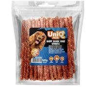 UniQ Pets Golosinas suaves para perros, pato y arroz, golosinas suaves para perros grandes y pequeños, sin gluten, sin grasa, aperitivos para perros, 500 g