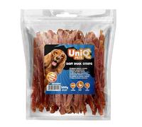 UNIQ PETS Hundeleckerli 500 g Pato tiras perro sin trigo suave sin grasa Snack para perros pequeñas grandes razas perro aperitivos de entrenamiento