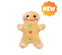 UNIQ PETS JUGUETE DE PELUCHE PARA GATOS PURRNIP muñeco de jengibre con hierba gatera 7 x 6 cm