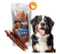 UNIQ PETS snacks para perros 320g Palito largo de piel de ternera con pato 28cm