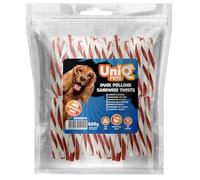 UniQ Pets Varillas para masticar con pato y bacalao, 500 g, sin gluten, sin gluten, para perros pequeños y grandes