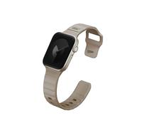 UNIQ STRIDE FKM - Correa de goma para reloj compatible con Apple Watch de 41 mm (caqui pálido)