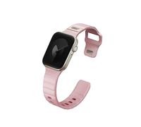 UNIQ STRIDE FKM - Correa de goma para reloj compatible con Apple Watch de 41 mm (rosa pálido)