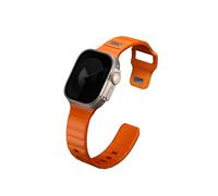 UNIQ STRIDE FKM - Correa de goma para reloj compatible con Apple Watch de 49 mm (naranja voltio)