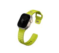 UNIQ STRIDE FKM - Correa de goma para reloj compatible con Apple Watch de 49 mm (verde lima)