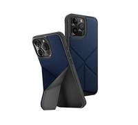 UNIQ Transforma - Funda para teléfono compatible con iPhone 15 Pro Max, compatible con carga magnética MagClick (azul)