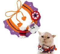 uniqicon Disfraces De Mascotas De Halloween, Lindos Sombreros De Gato, Disfraz De Perro, Ropa para Gatos, Disfraz De Gato Tejido A Mano,Baberos para Perros