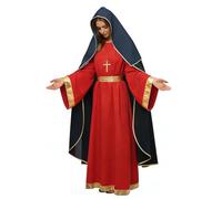 UniqKaliber Disfraz de Virgen María para mujer, disfraz bíblico de Navidad para adultos