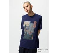 Uniqlo - Museum Of Fine Arts, Boston Ukiyo-e Heroes Ut Camiseta - Azul Marino - XS