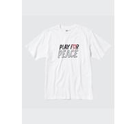 Uniqlo - Peace For All Camiseta Estampado Gráfico (kei Nishikori) - Blanco - XS