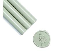 UNIQOOO Mail - Barras de cera para sellado de cera, color verde salvia, ideal para invitaciones de boda, sobres de tarjetas, correos de caracol, paquetes de vino, ideas de regalo, paquete de 8
