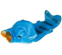 UNIQSTORE Sandalias con forma de pez, divertidas chanclas de pez, creativas, chanclas de playa estilo pez, calzado de playa inspirado en peces para hombres, mujeres y niños, regalos originales, azul