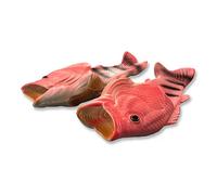 Uniqstore Sandalias con forma de pez, divertidas chanclas de pez, creativas, chanclas de playa para hombres, mujeres y niños, regalos inusuales, rosa