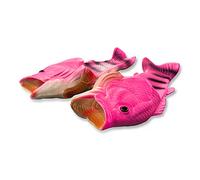 UNIQSTORE Tricky Fisch Sandalias con forma de pescado, zapatillas de estar por casa creativas, estilo de pez, para la playa, calzado inspirado en peces, para hombre, rosa, 45/46 EU