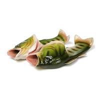 UNIQSTORE Tricky Fisch Sandalias con forma de pescado, zapatillas de estar por casa creativas, estilo de pez, para la playa, calzado inspirado en peces, para hombre, verde, 44/45 EU
