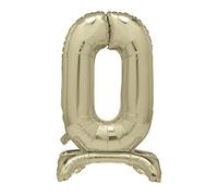 Unique 13230 - Globo Gigante Número 0 de Pie - 76 cm - Dorado