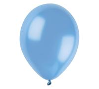 Unique 14696 - Globos de látex perlados - 30 cm - Color azul claro - 50 unidades (paquete de 1)