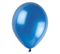 Unique 14699 - Globos de látex perlados, 30 cm, color azul, 50 unidades (paquete de 1)