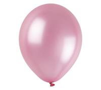 Unique 14703 - Globos de látex perlados de 30 cm, color rosa intenso, 50 unidades (paquete de 1)