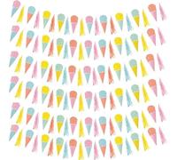 Unique 16750 Guirnalda de Papel con borlas, 1,82 m, Pastel Helado Fiesta de Verano, 1 Unidad (Paquete de 1), Multicolor