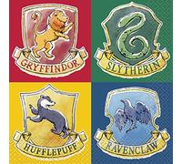 Unique 23562EU - Servilletas de papel, 16,5 cm, fiesta de Harry Potter, 16 unidades (paquete de 1), multicolor