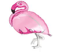 Unique-45 Giant Foil Balloon | Lovely Pink Flamingo Design Globo gigante de aluminio de 81 cm, diseño de flamenco rosa (56603)